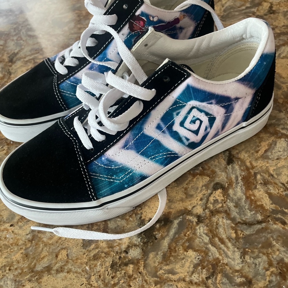 Vans Blue and Black Sneakers